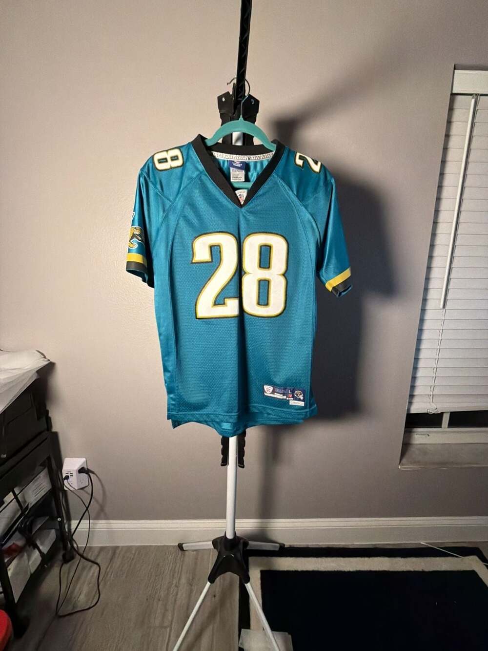 Reebok Jacksonville Jaguars Fred Taylor #28 Teal Jersey Size L